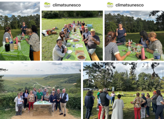 unesco: formation bénévoles de l'association des climats