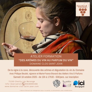 "des arômes du vin au parfum du vin"